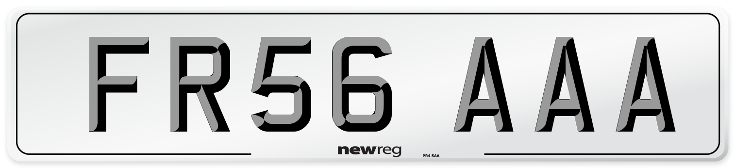 FR56 AAA Number Plate from New Reg